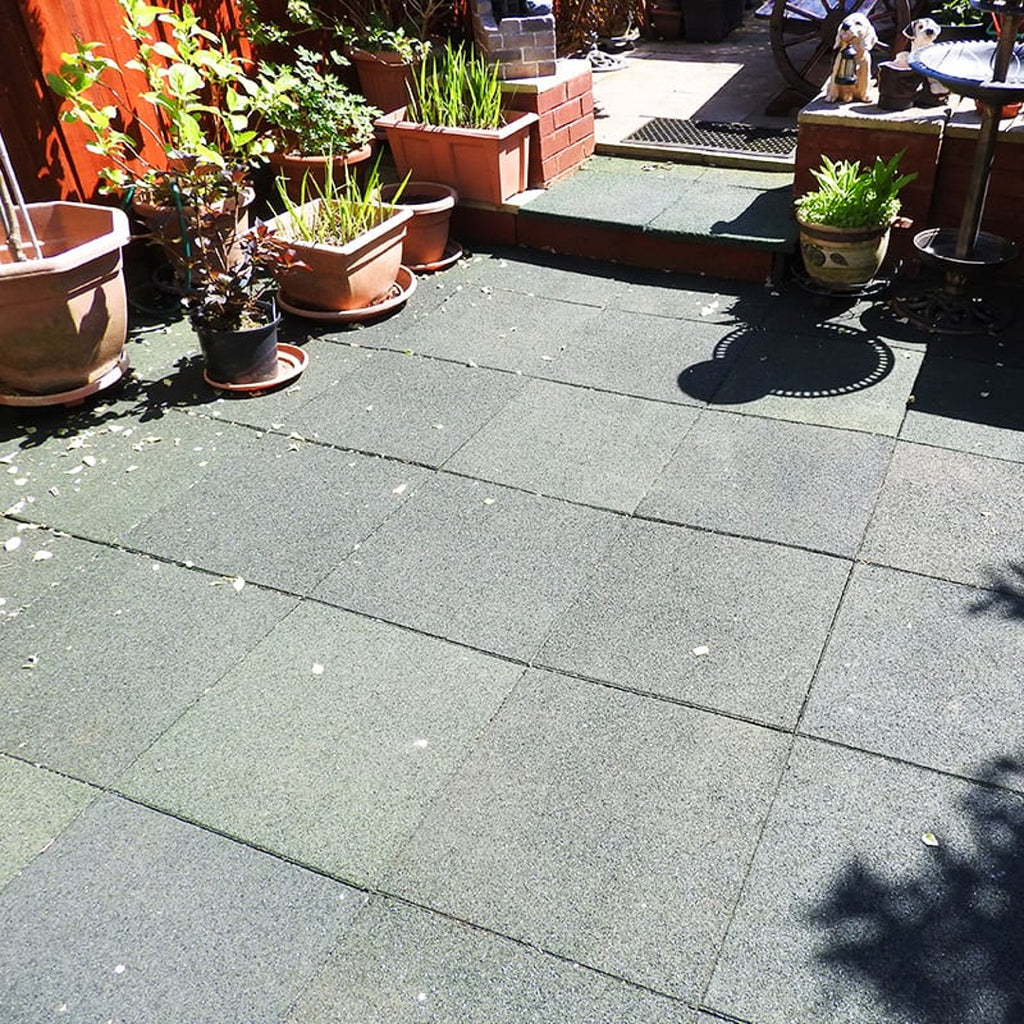 Domestic Outdoor Rubber Flooring Tiles & Pavers