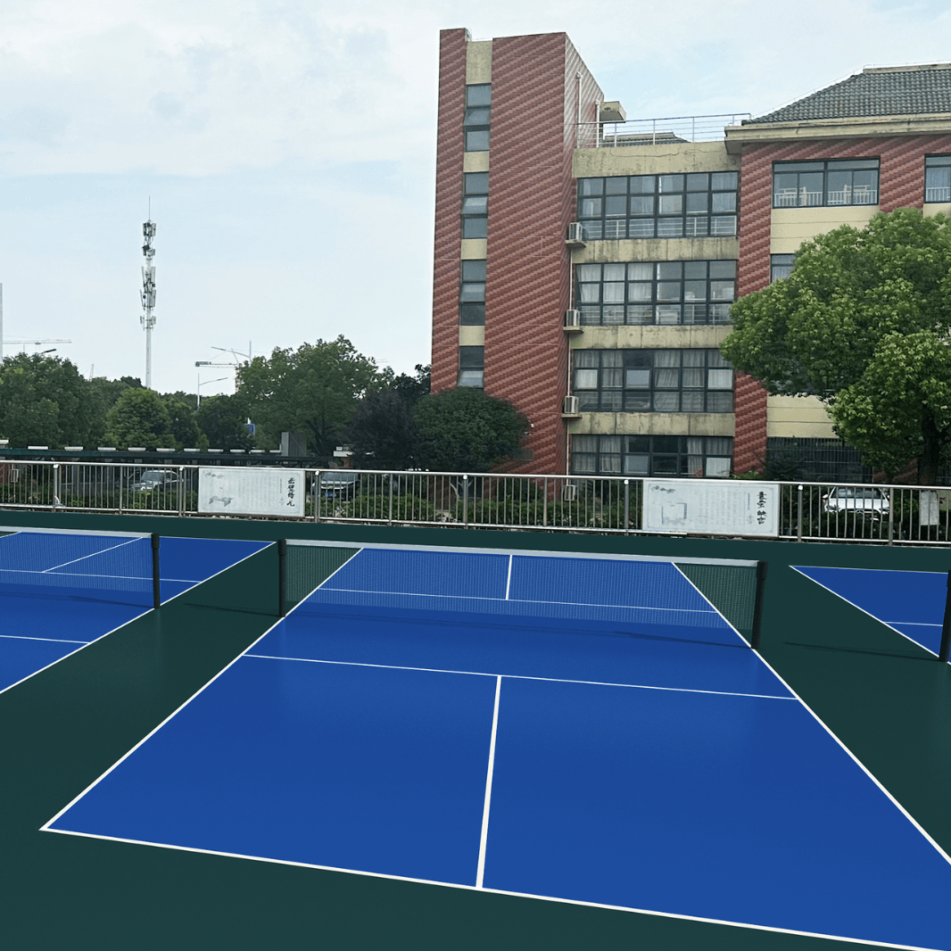 Outdoor Rollout Vinyl Pickleball Court (Installation Accessories Included) 9m x 18m Vinyl Sports Flooring Sprung Gym Flooring