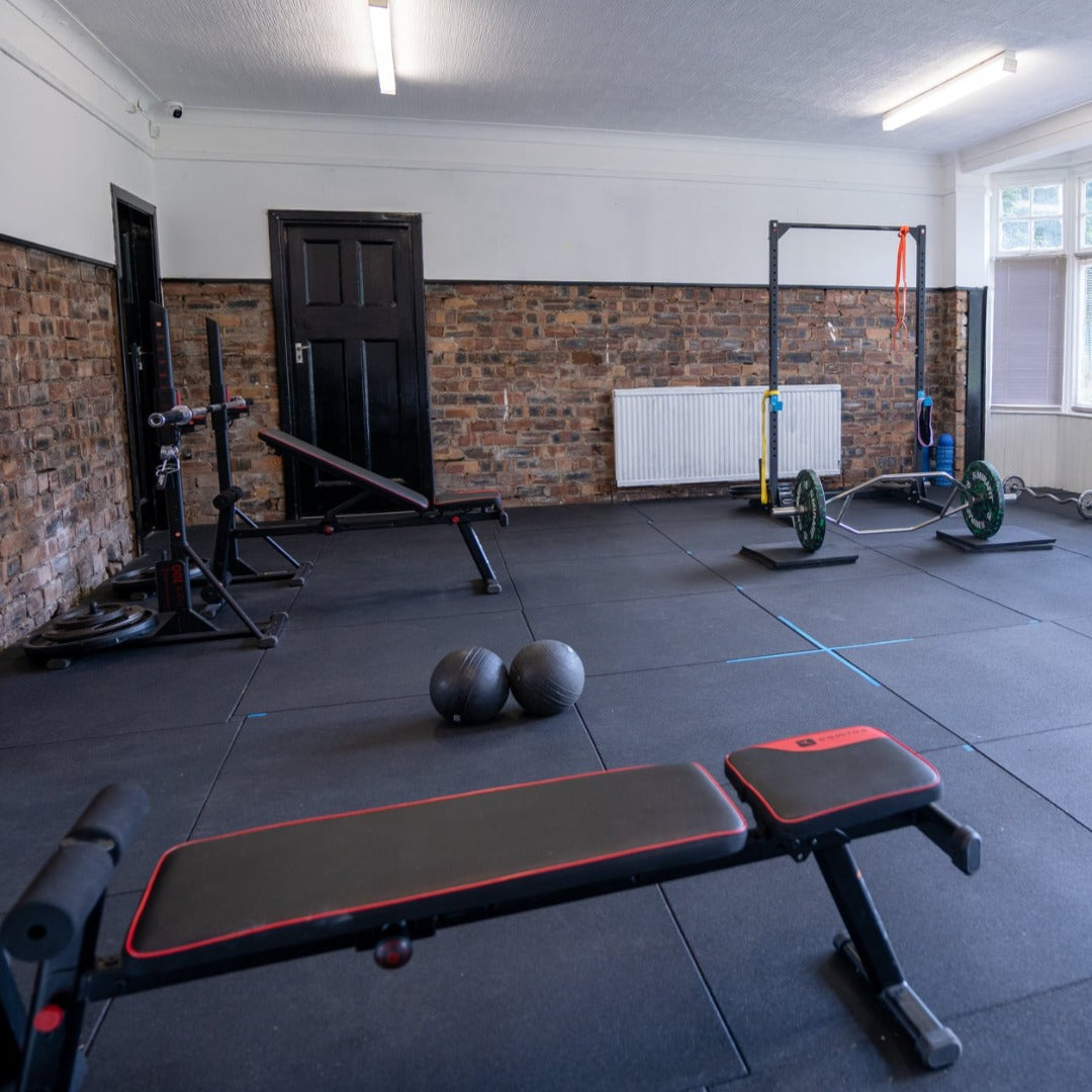 53mm Sprung PRO Rubber Anti-Shock Gym Mats