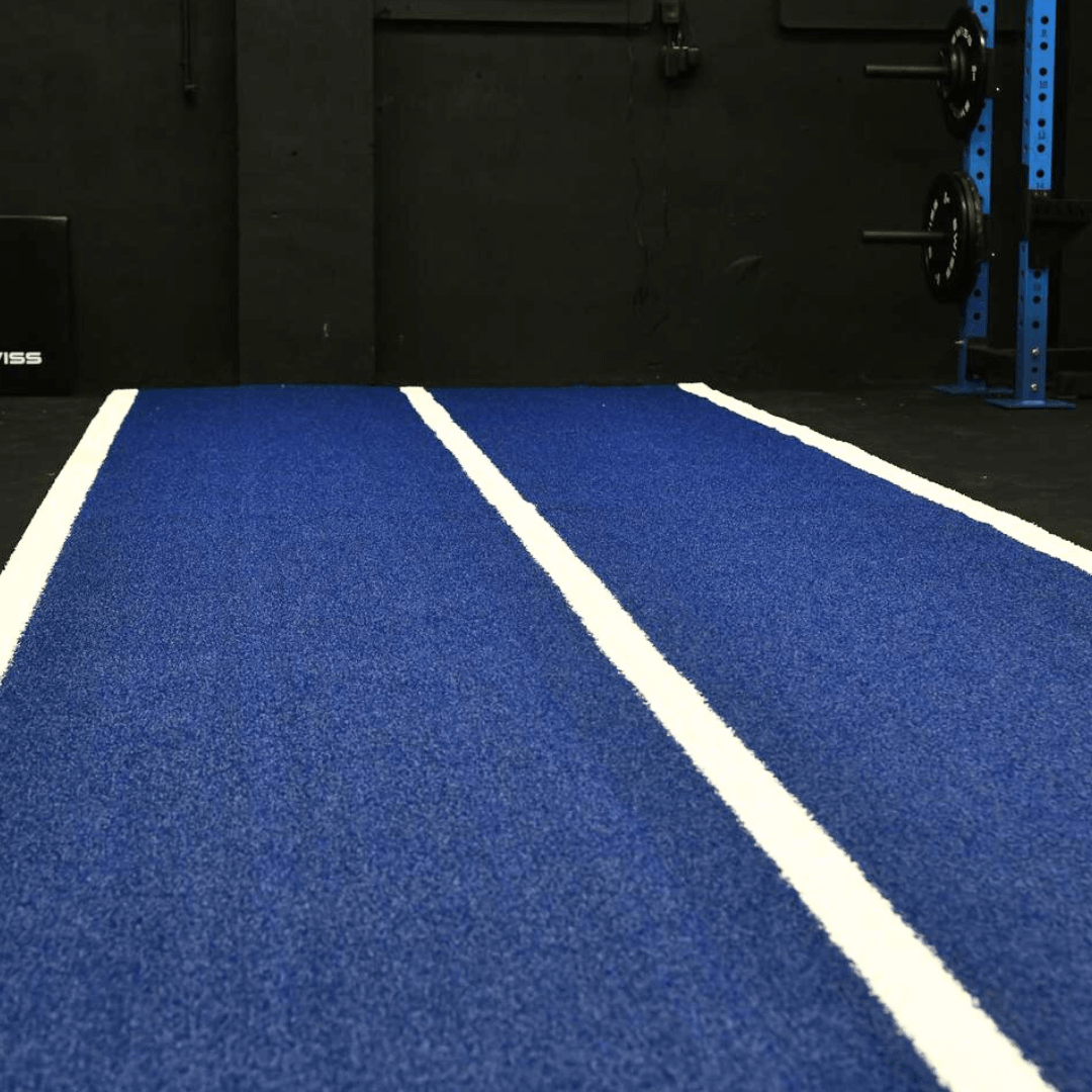 Speed Lane & Agility Tracks | 5 Colours - 3 Sizes GYM FLOORING SuperStrong Fitness 2 x 10 metre Blue