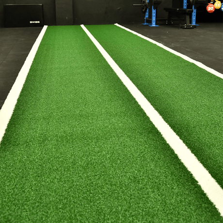 Speed Lane & Agility Tracks | 5 Colours - 3 Sizes GYM FLOORING SuperStrong Fitness 2 x 10 metre Green