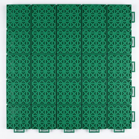 Tennis Court System (Doubles) | Includes Court Markings Sprung Gym Flooring Light Green