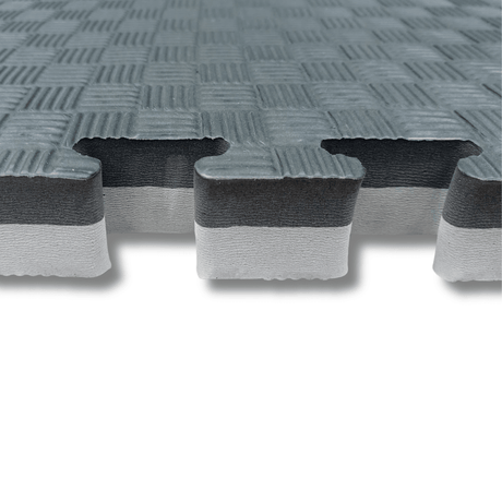 Premium Reversible MMA Interlocking Mats Gym Mats SuperStrong Fitness 40mm Grey and Black