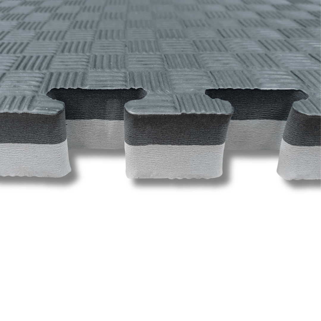 Premium Reversible MMA Interlocking Mats Gym Mats SuperStrong Fitness 40mm Grey and Black