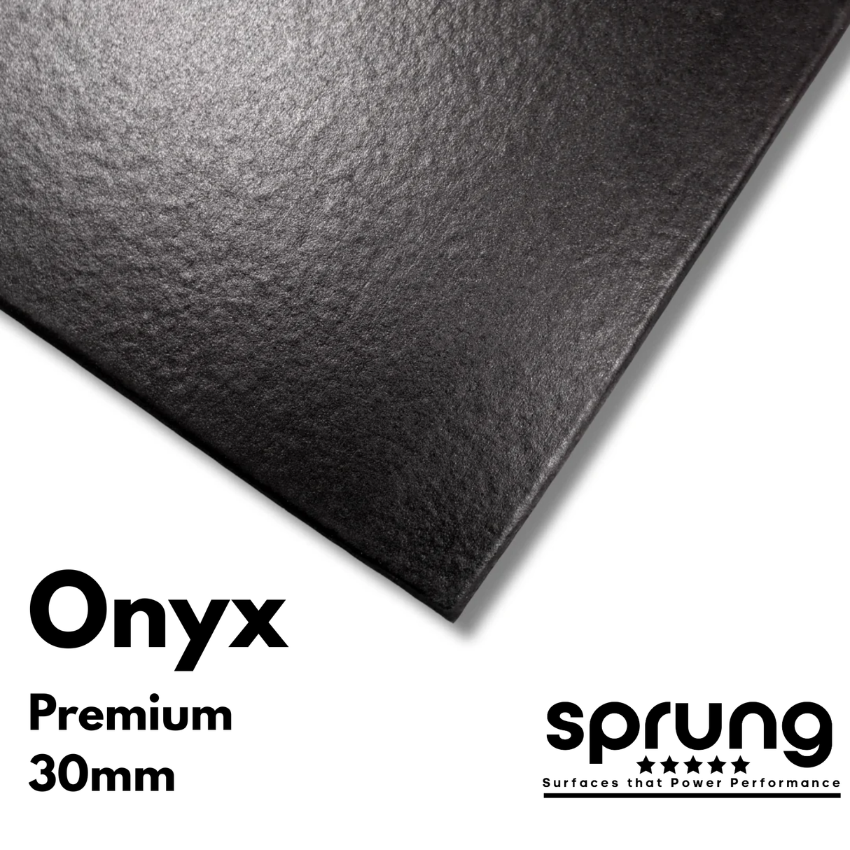 Onyx EPDM Premium Rubber Gym Tiles | 30mm