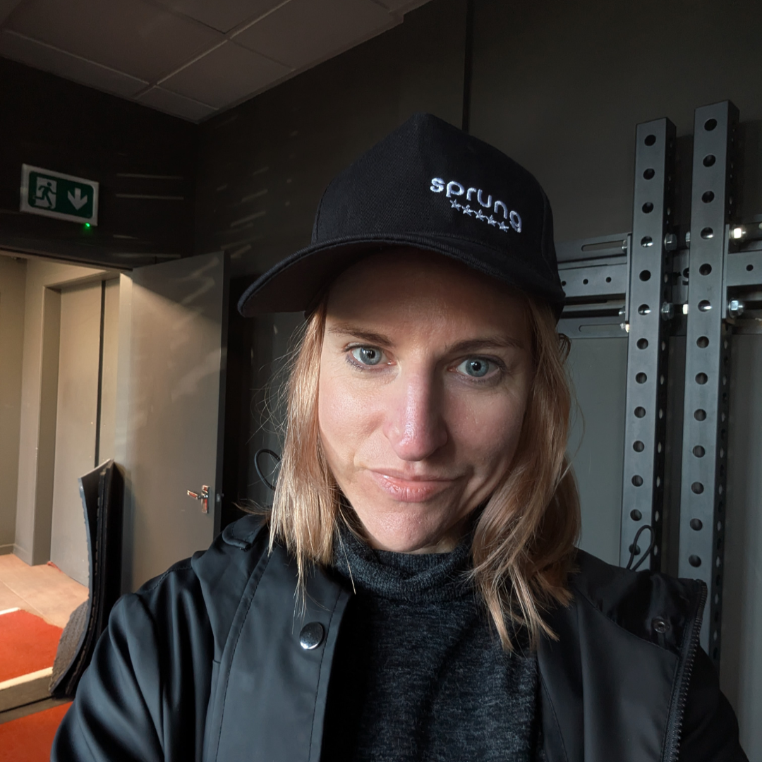 Sprung Black Baseball Cap