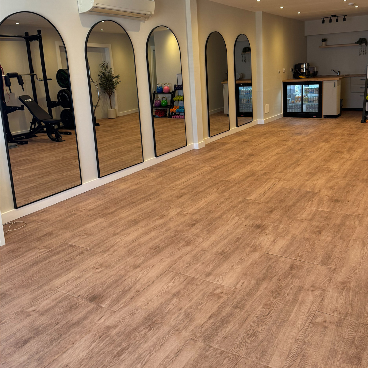 20mm Konnecta Wood Effect Gym Flooring Mats