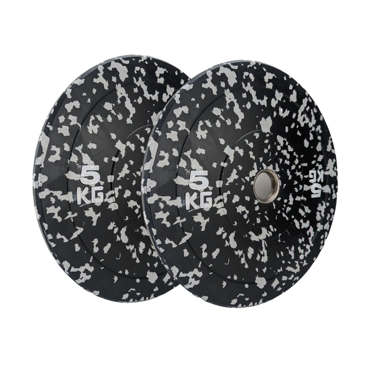 Bumper Plates Flecked Colour - 5kg - 25kg Pairs weight plates Sprung Gym Flooring 2x5kg
