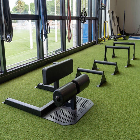 Sprung Plain Colour Uni Indoor Sprint Track - 2m Wide Sprint Track GymFloors 10m Green