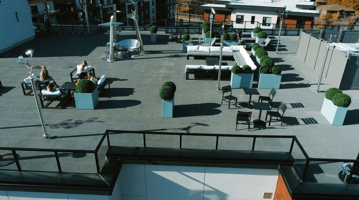 Rubber Rooftop Flooring Tiles Sprung Gym Flooring