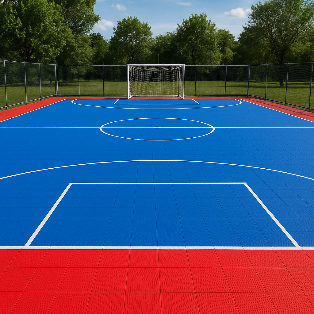 Futsal Outdoor Court System | Includes Court Markings Sports Flooring GymFloors