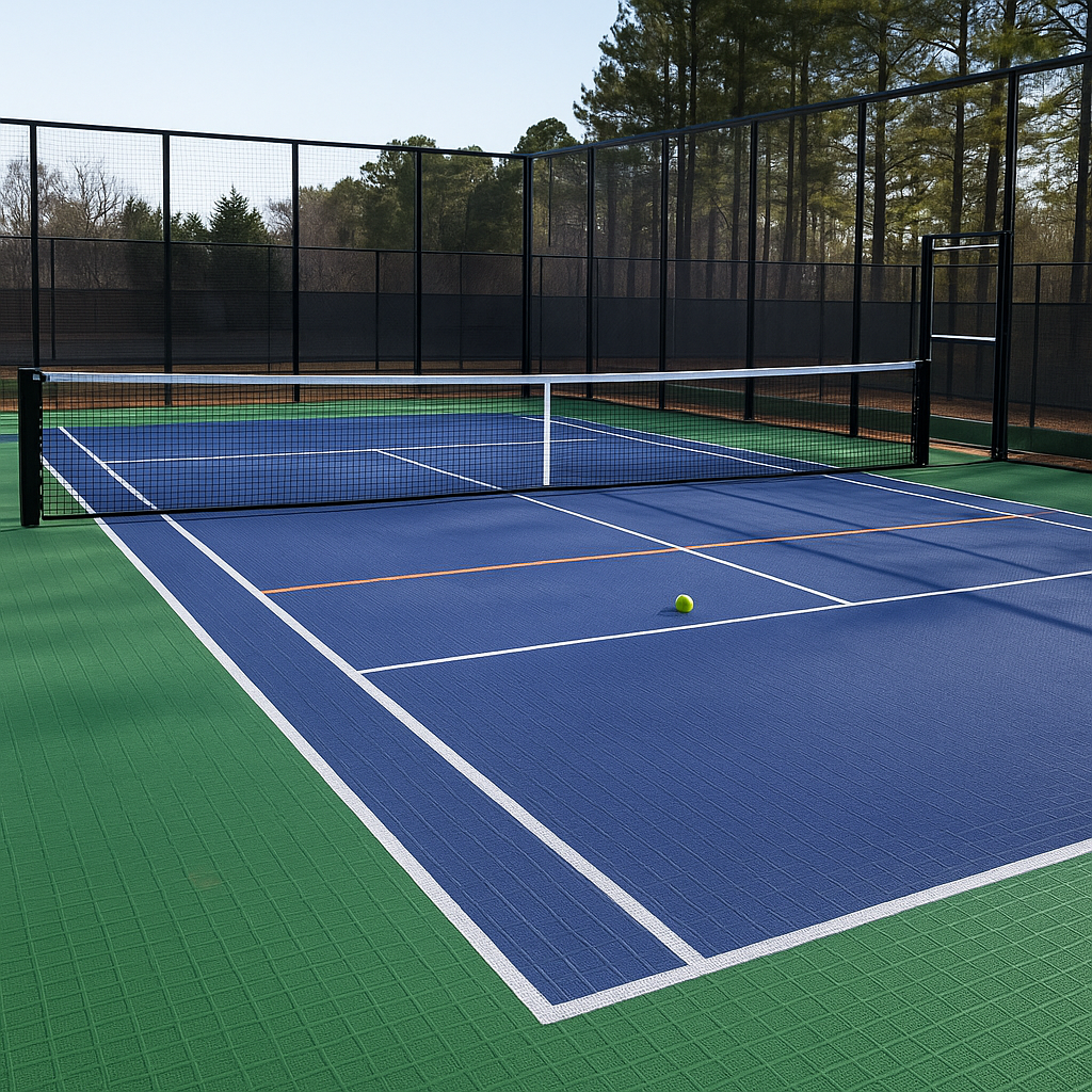 Padel Ball Court System | Includes Court Markings Sprung Gym Flooring