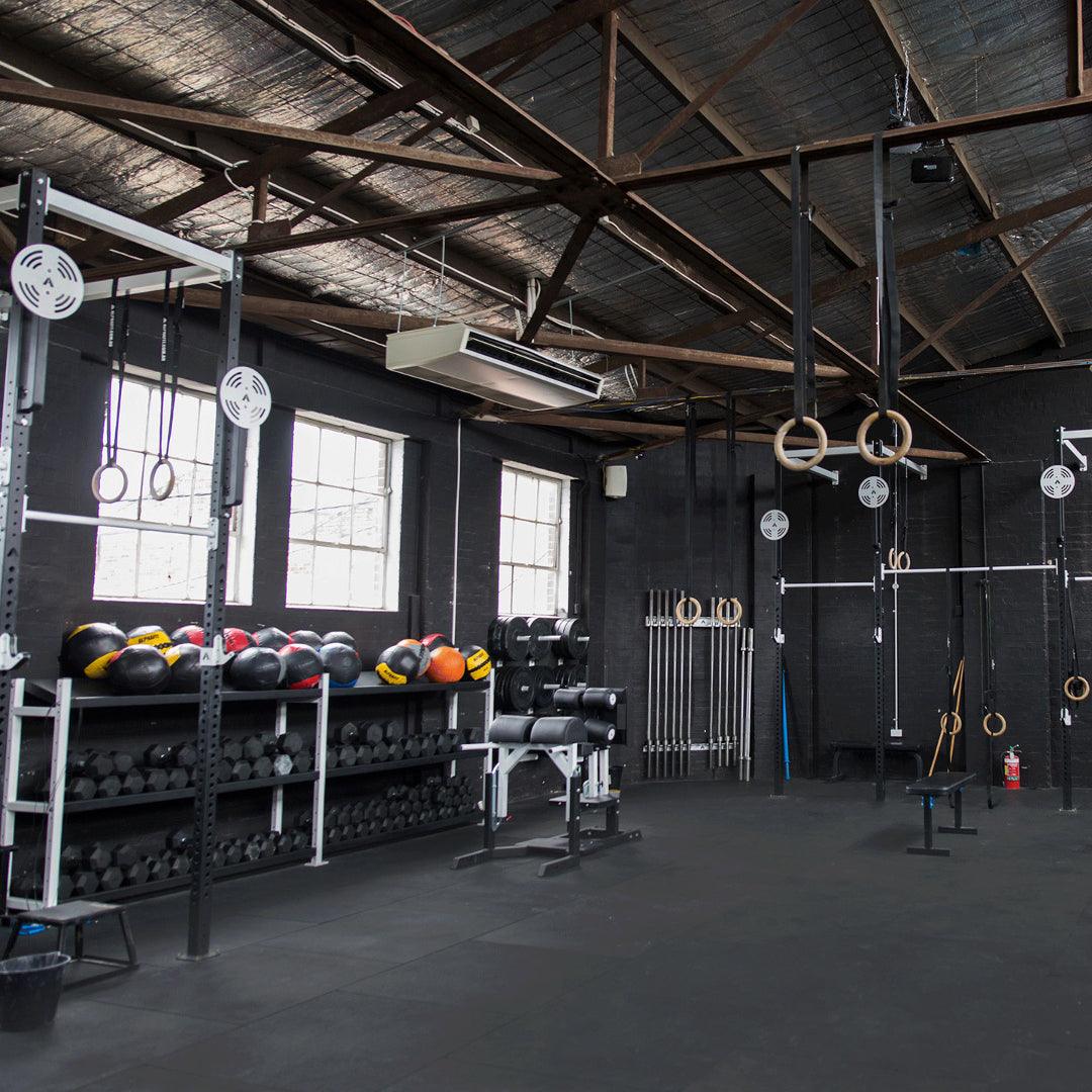 30mm Sprung PRO Interlocking Gym Tiles - Connection Inserts Included GYM FLOORING GymFloors