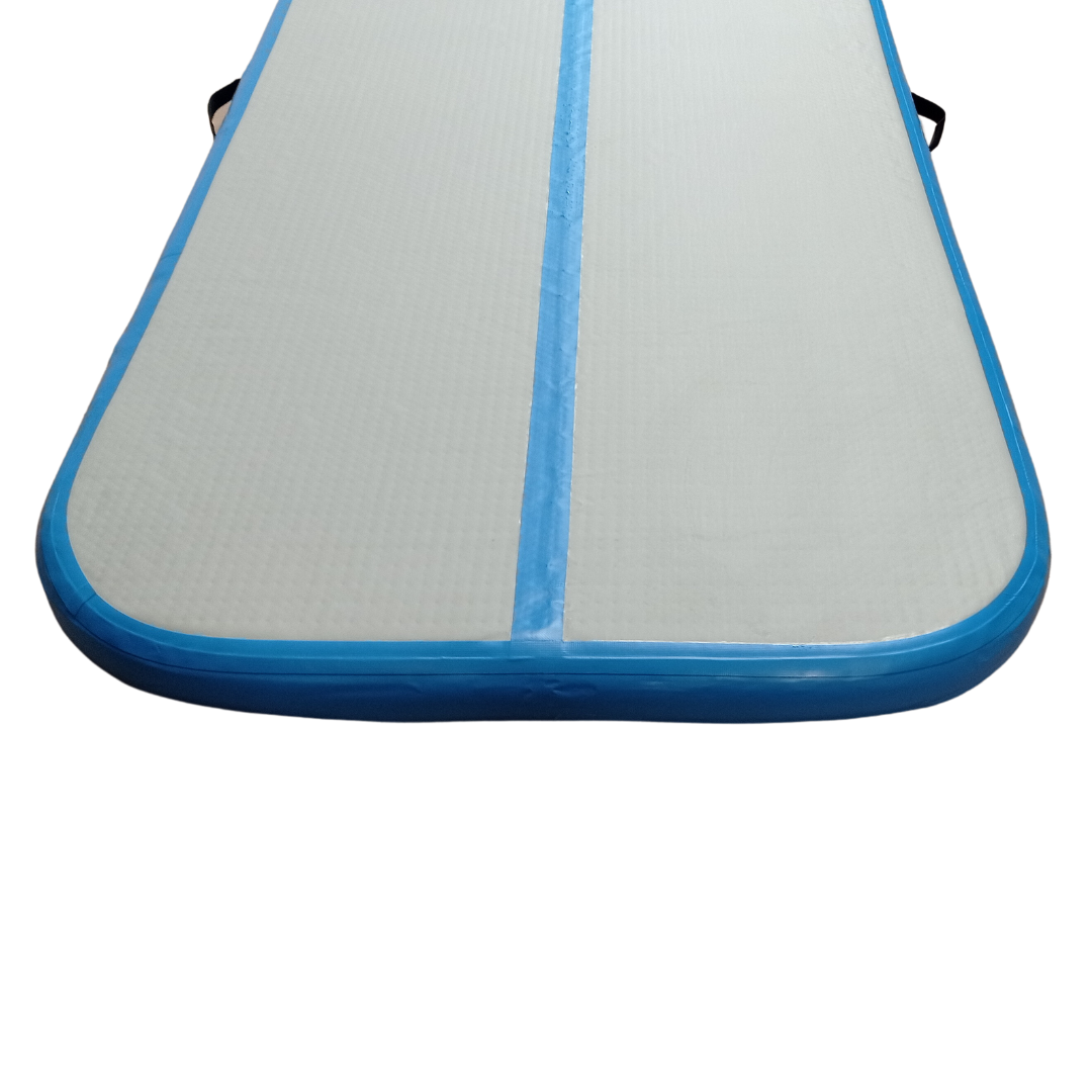 Air Track Inflatable Gymnastics Mat with Pump - 400x100cm - Blue- FREE SHIPPING