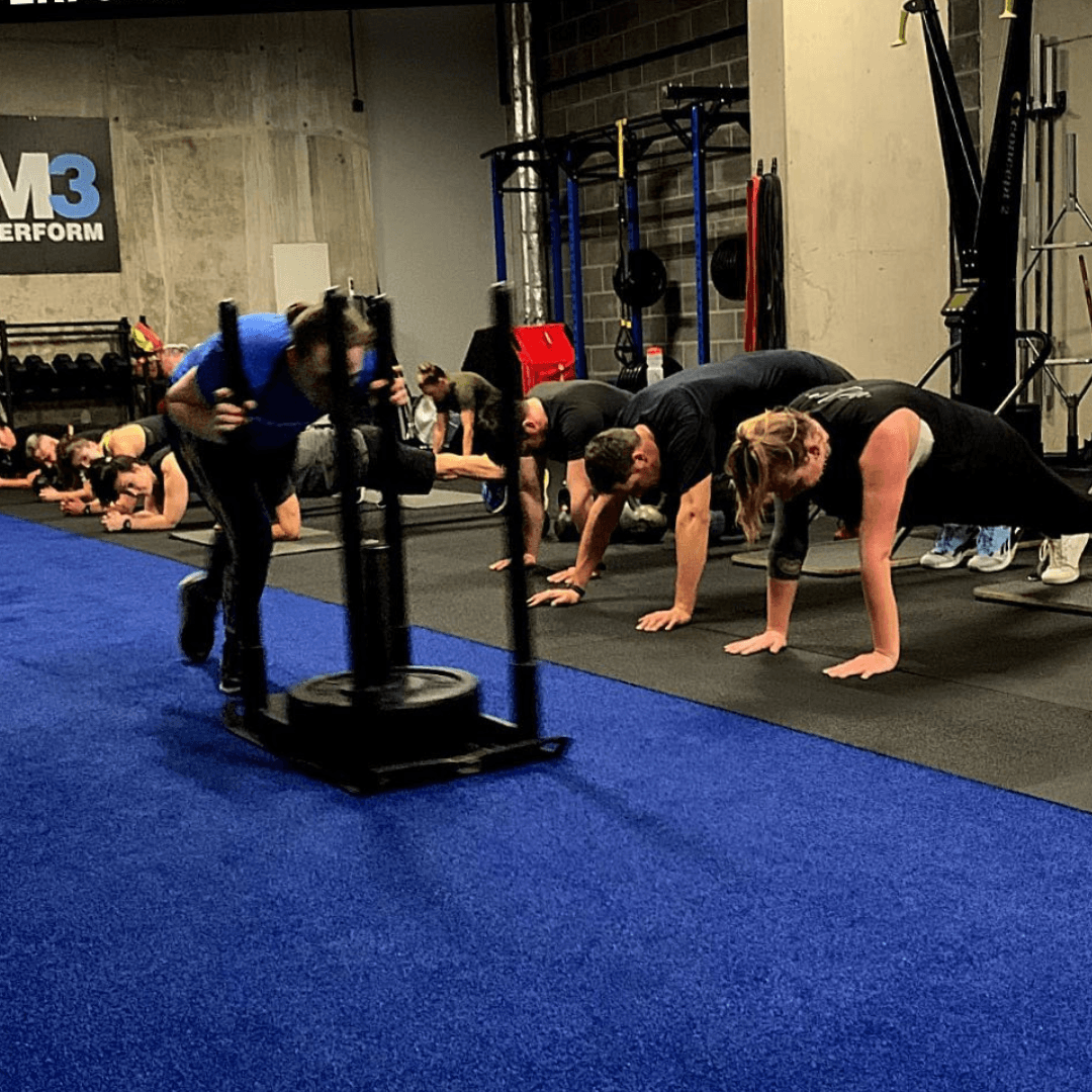 SPECIAL OFFER Ex Supplier Plain Turf Sprint Track - 10m x 2m - Blue Sprint Track GymFloors