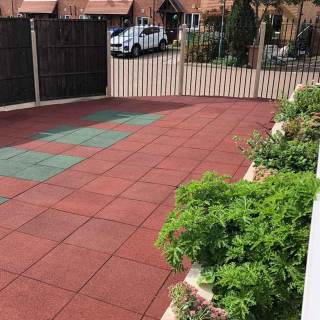 Rubber Paving Slabs | Outdoor Surfacing Rubber Pavers Playground Tiles Sprung Gym Flooring