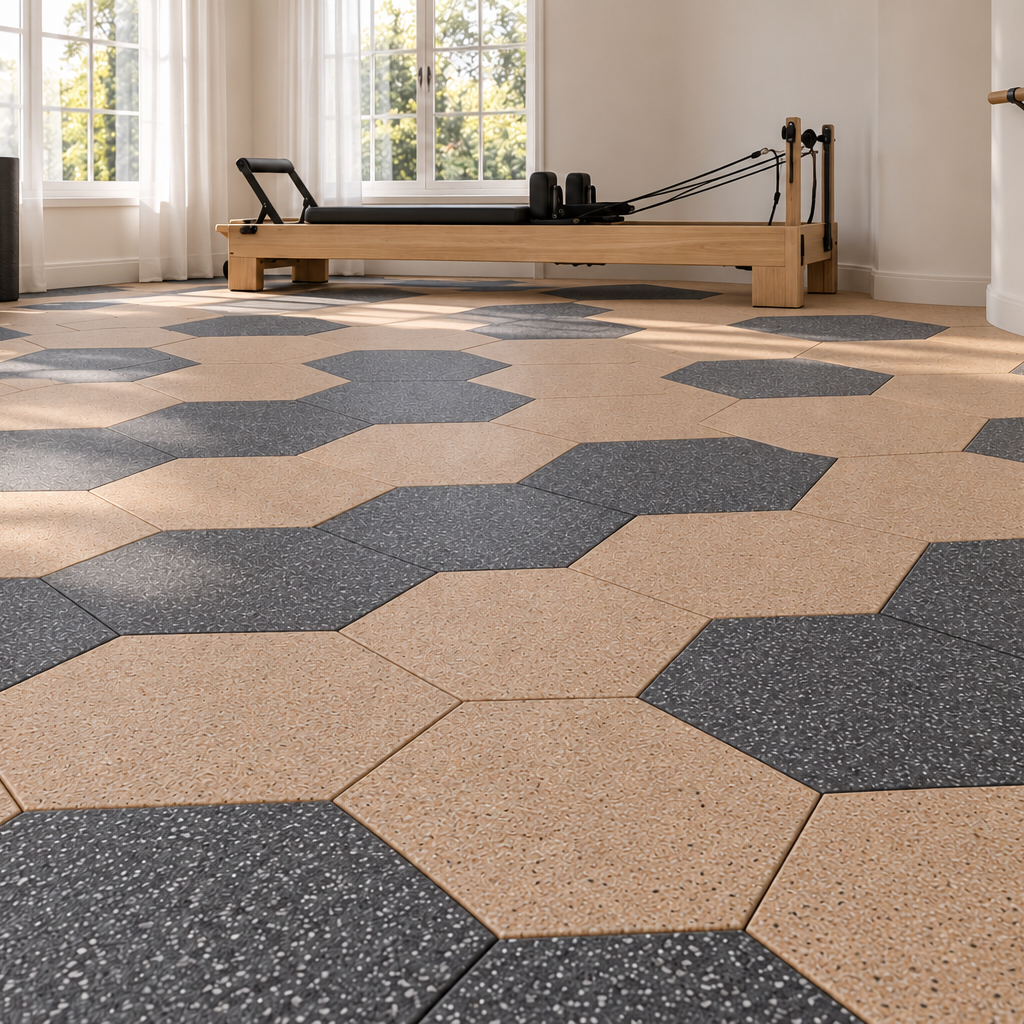 Sprung Konnecta Hextra tile - 20mm - 4 Colours