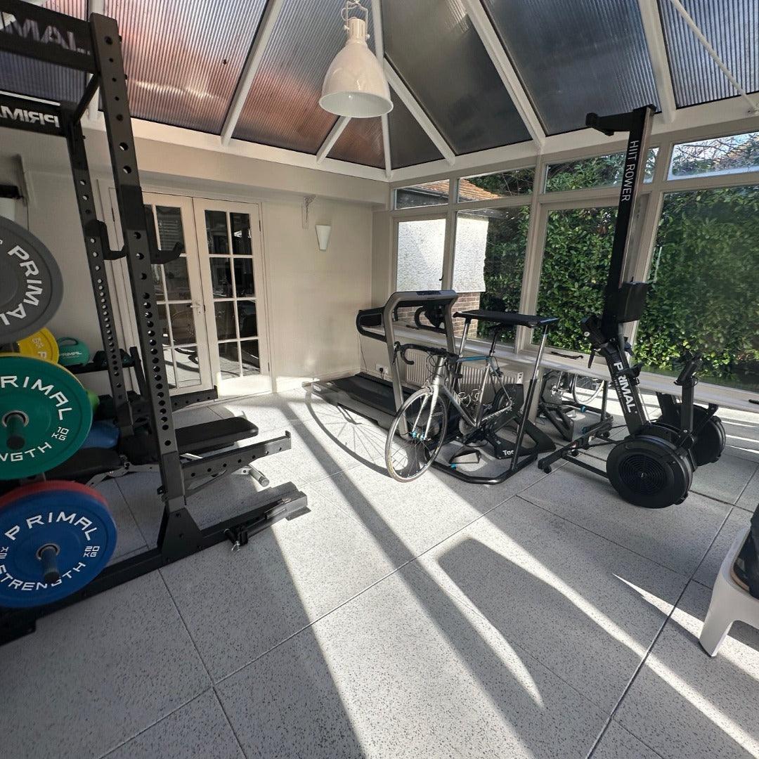 Sprung Konnecta Snowflake Premium Self-Locking Gym Flooring Mat - 20mm Sprung Gym Flooring