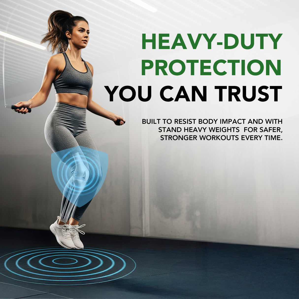 30mm Sprung PRO Anti-Shock Gym Floor Tile