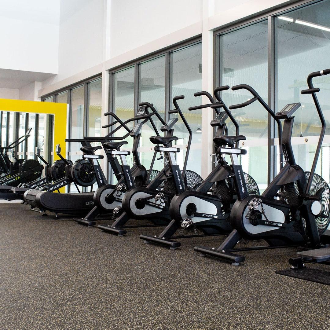 Sprung Fleckz Gym Rubber Matting Roll - Various Colours | Thicknesses - 1.25m Width GYM FLOORING Sprung Gym Flooring