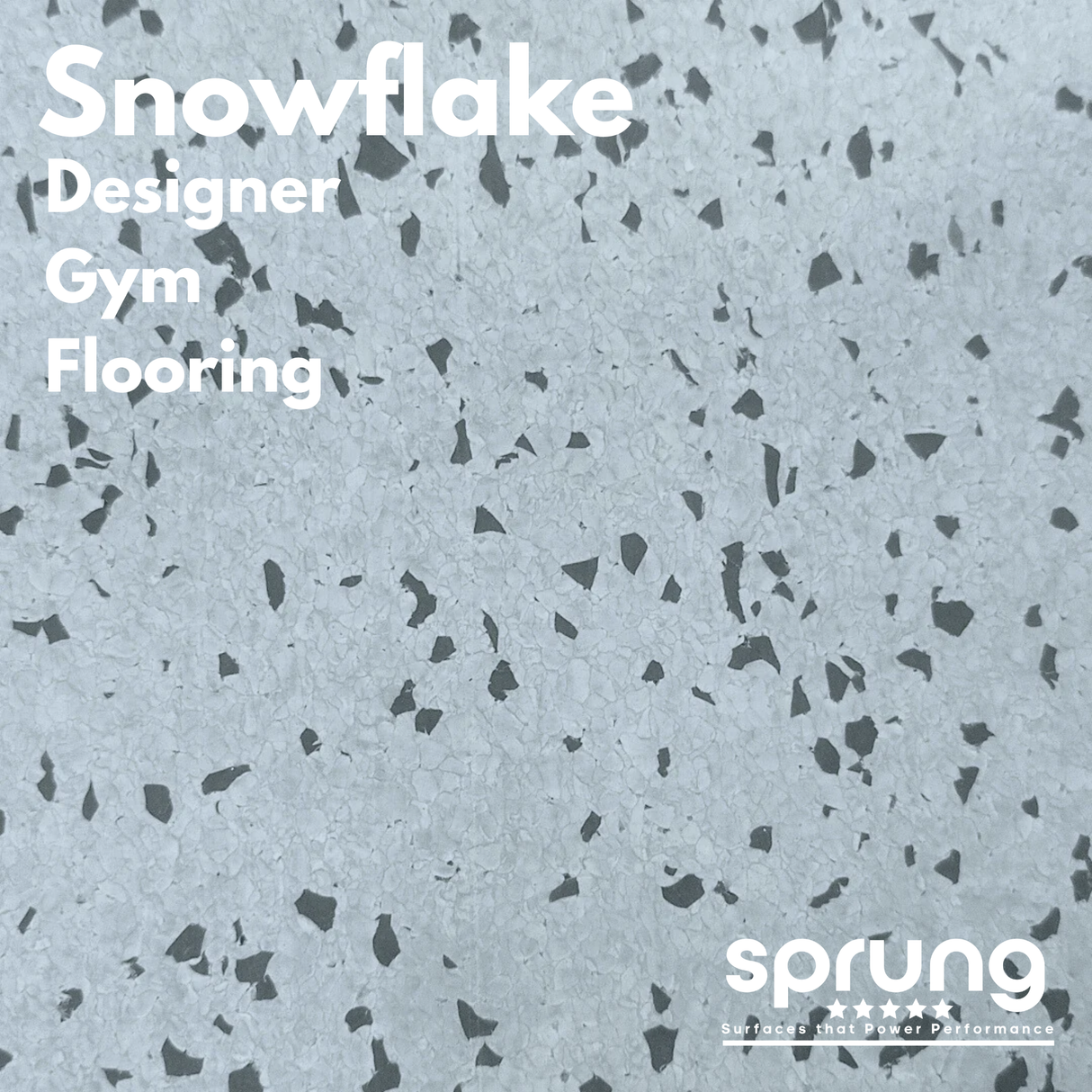 Sprung Konnecta Snowflake Premium Self-Locking Gym Flooring Mat - 20mm