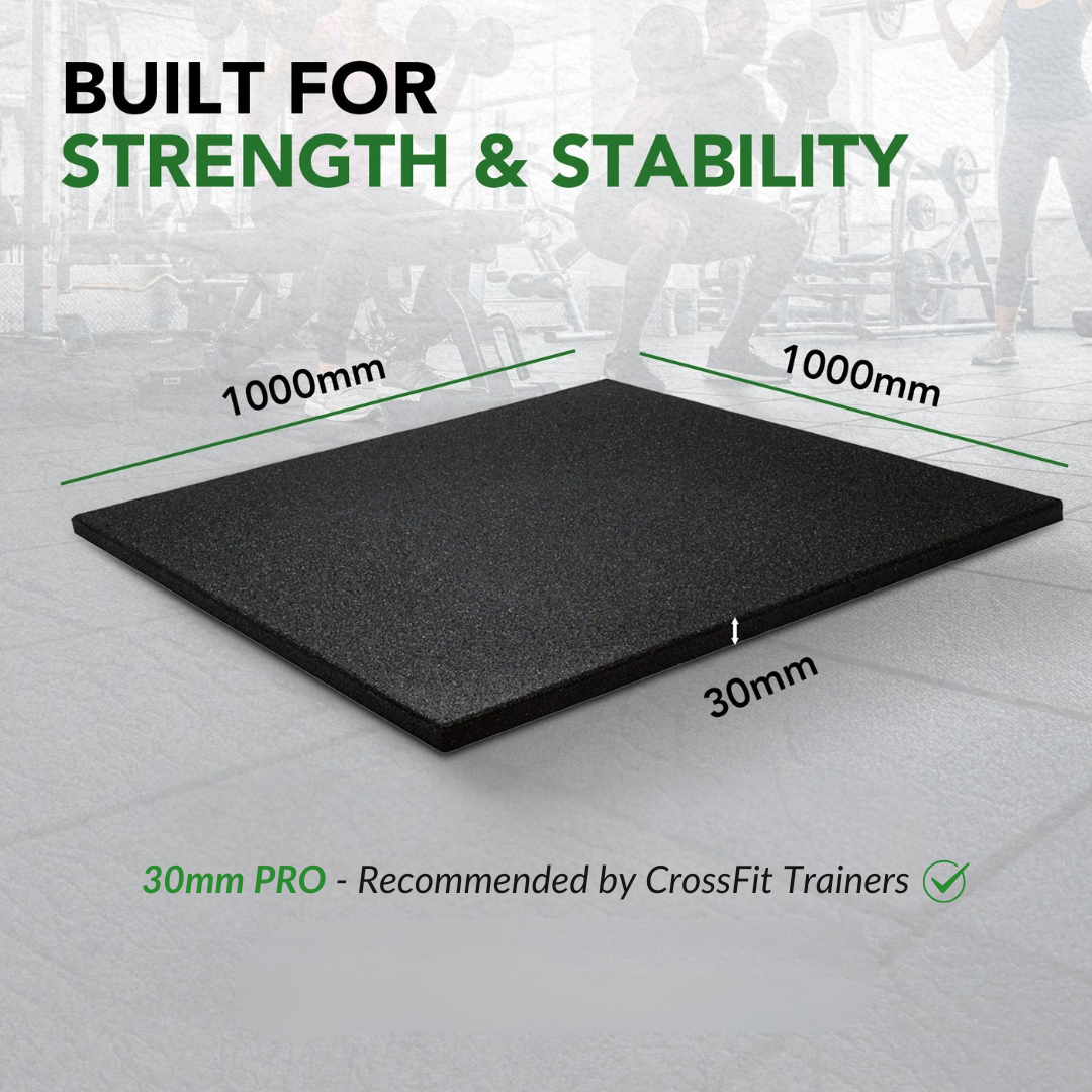 30mm Sprung PRO Anti-Shock Gym Floor Tile