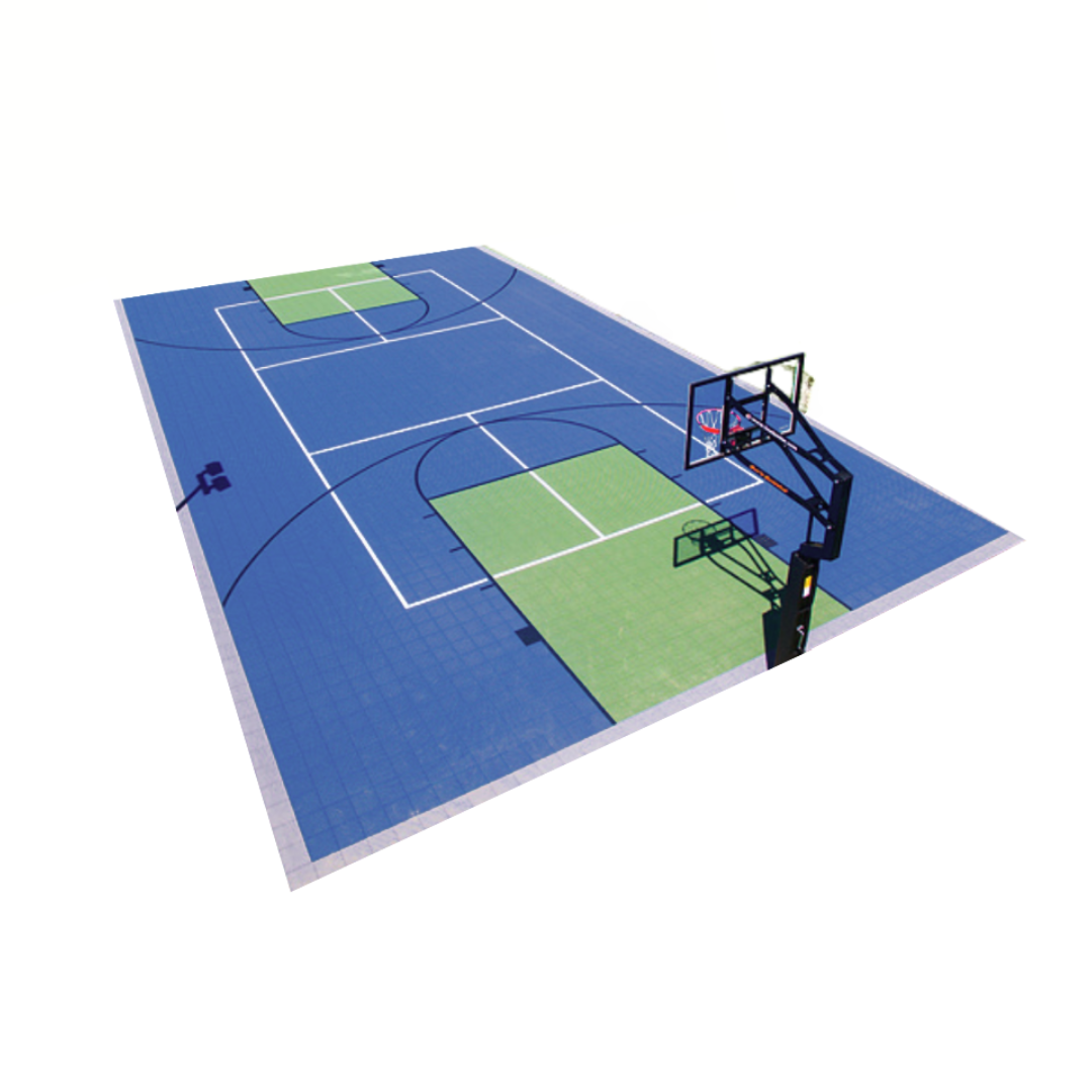 Modular Sports Court Flooring | Multiuse Sports Modular Tiles Sprung Gym Flooring