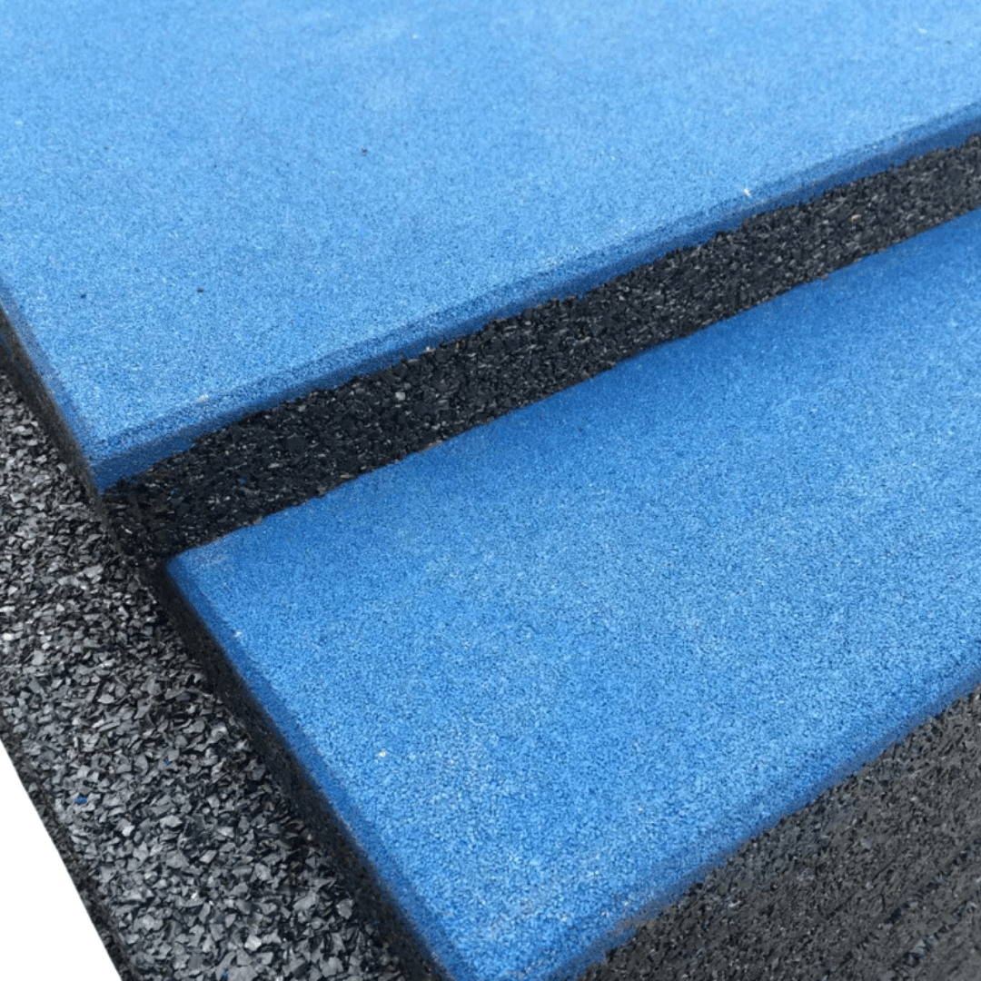 20mm Sprung PRO Blue Coloured Gym Tiles GYM FLOORING GymFloors