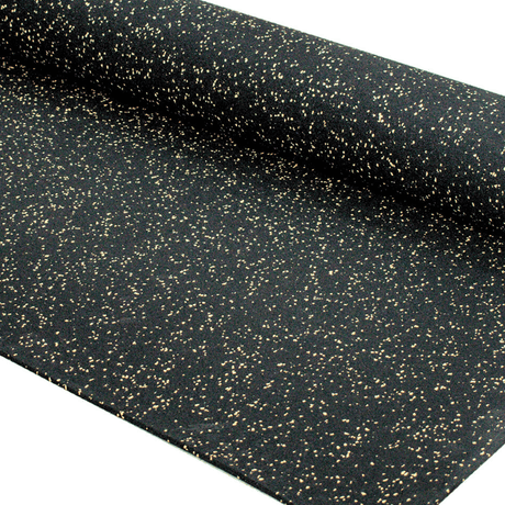 Sprung Fleckz Gym Rubber Matting Roll - Various Colours | Thicknesses - 1.25m Width GYM FLOORING Sprung Gym Flooring 6mm Yellow