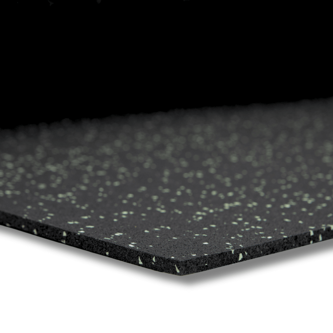 Sprung Fleckz Gym Rubber Matting Roll - Various Colours | Thicknesses - 1.25m Width GYM FLOORING Sprung Gym Flooring 6mm Green