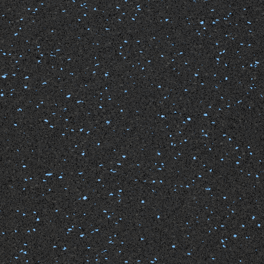 Sprung Fleckz Gym Rubber Matting Roll - Various Colours | Thicknesses - 1.25m Width GYM FLOORING Sprung Gym Flooring 6mm Blue