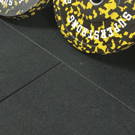 43mm Sprung PRO Rubber AntiShock Gym Flooring Tile  Sprung Gym Flooring