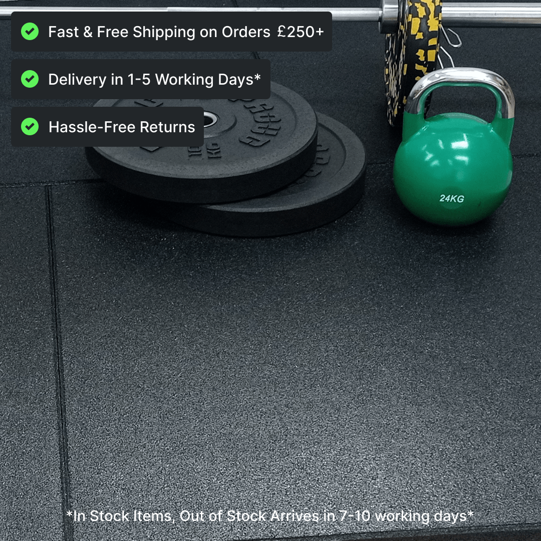 53mm Sprung PRO Rubber Anti-Shock Gym Mats