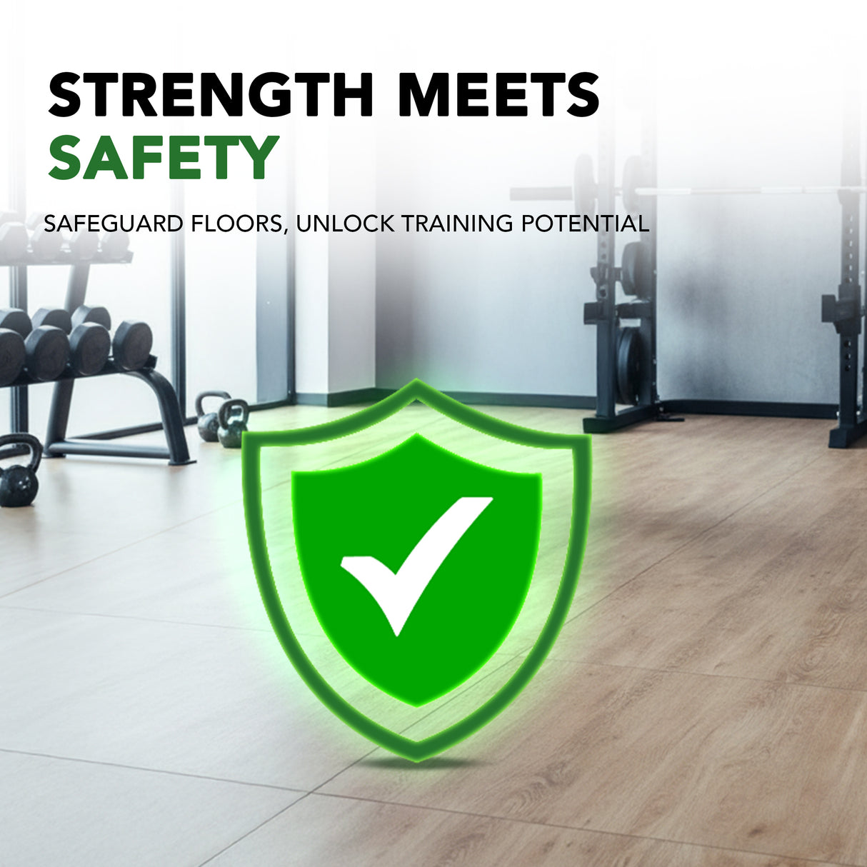 Sprung Konnecta Wood Effect Premium Gym Flooring Mats - 20mm