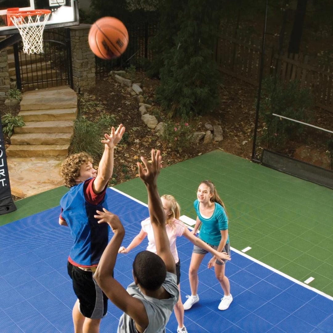 Basketball Court System - Full Court | Includes Court Markings Basketball Court Sprung Gym Flooring