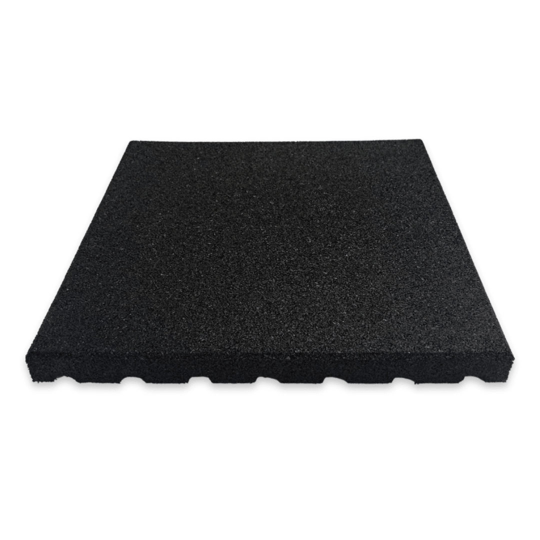 Rubber Cow Mattress - 30mm - 3 Colours Stable Tiles Sprung Gym Flooring Black