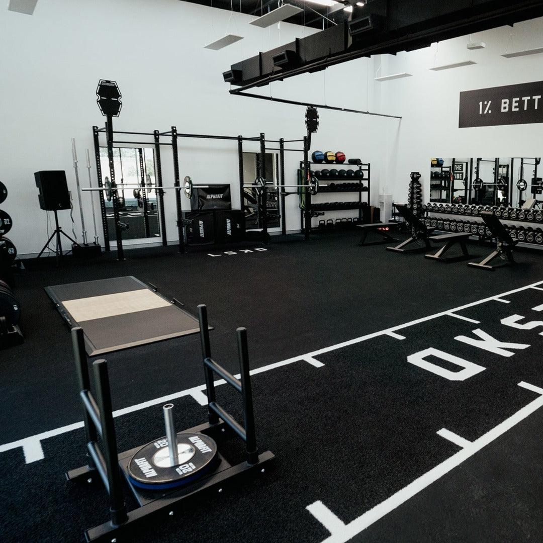 Sprung Essential Sprint Track with Markings (2m Wide) sprint track SuperStrong Fitness