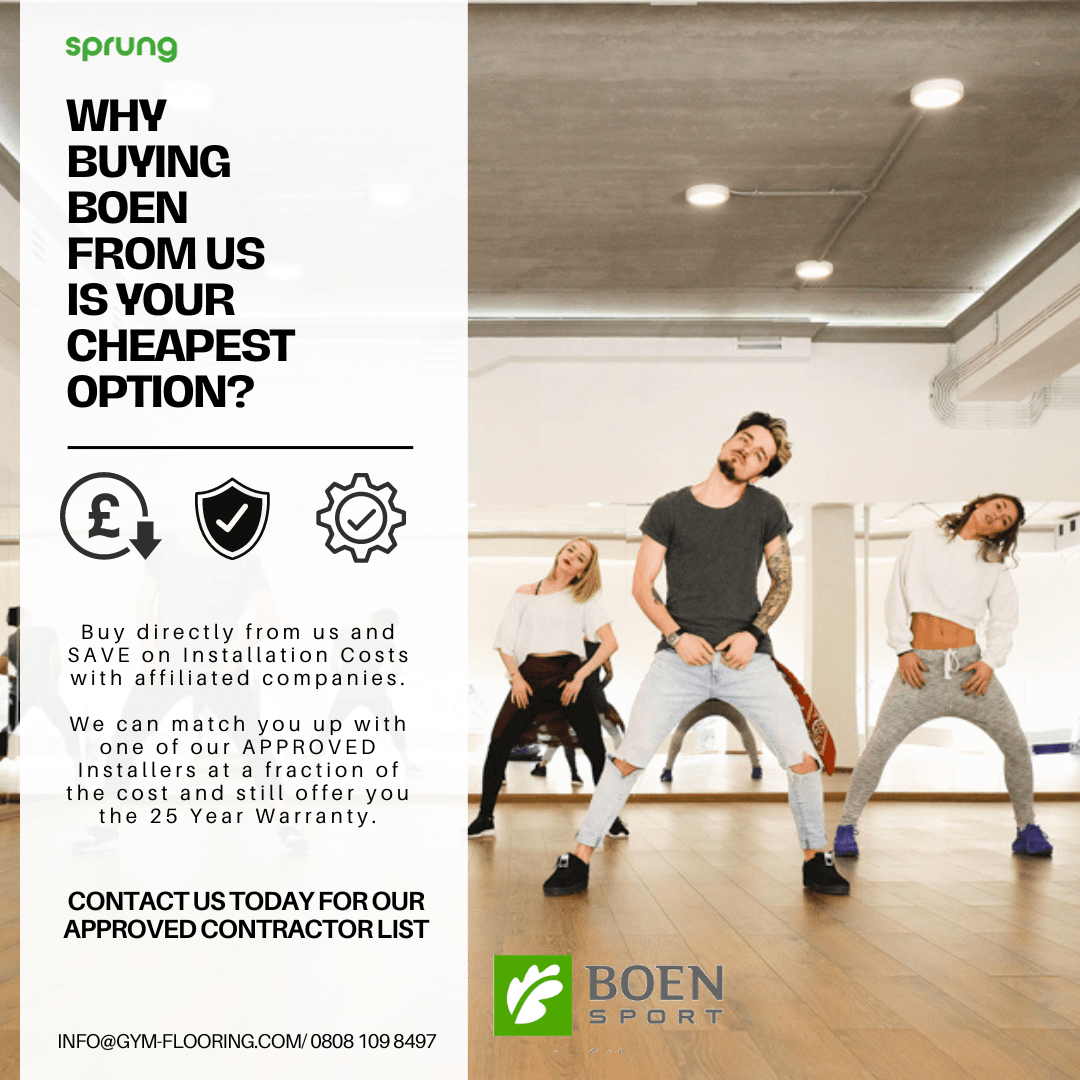 BOEN - Boflex Champion Wooden Gym Flooring Sports Flooring Boen