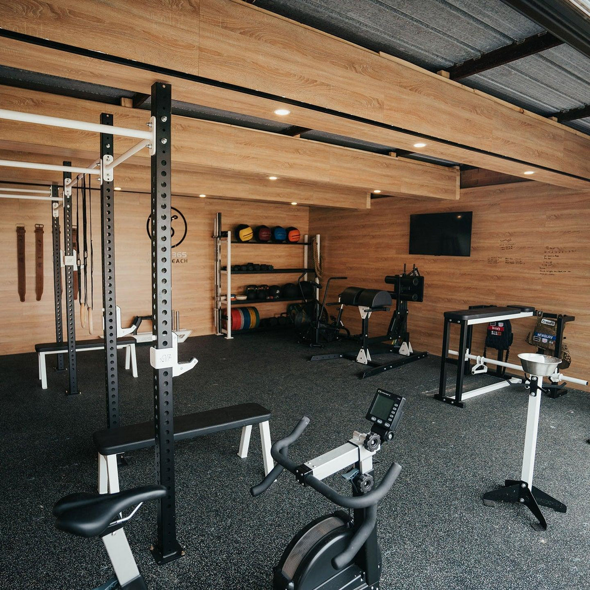 Sprung Fleckz Gym Rubber Matting Roll - Various Colours | Thicknesses - 1.25m Width GYM FLOORING Sprung Gym Flooring