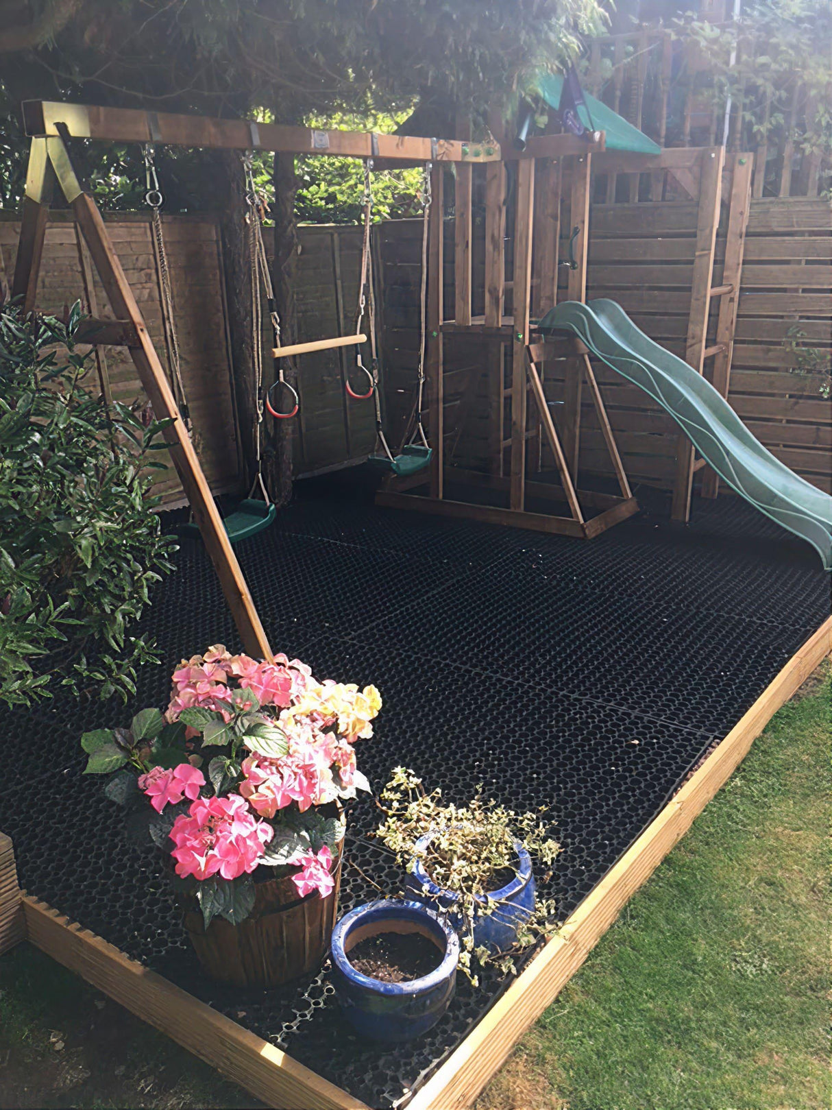 Grasslock Playground Safety Grass Protection Tiles Sprung Gym Flooring