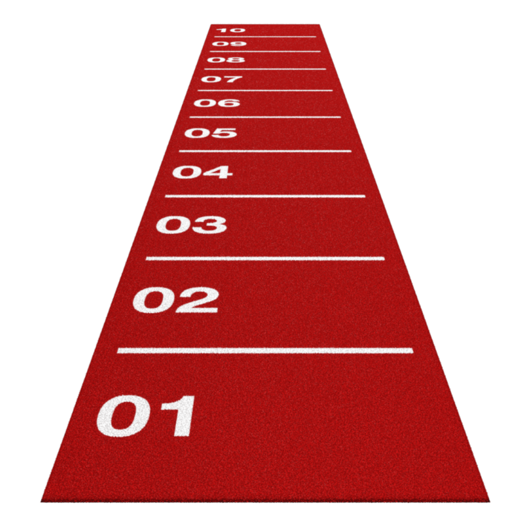 Sprung CORE Sprint Track with Markings - 2 Sizes | 3 Colours sprint track GymFloors Red 1m x 10m