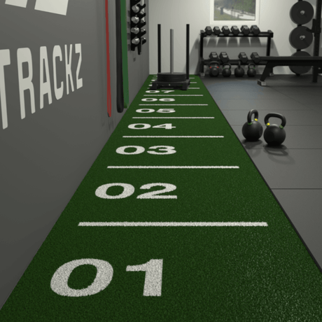 Sprung CORE Sprint Track with Markings - 2 Sizes | 3 Colours sprint track GymFloors