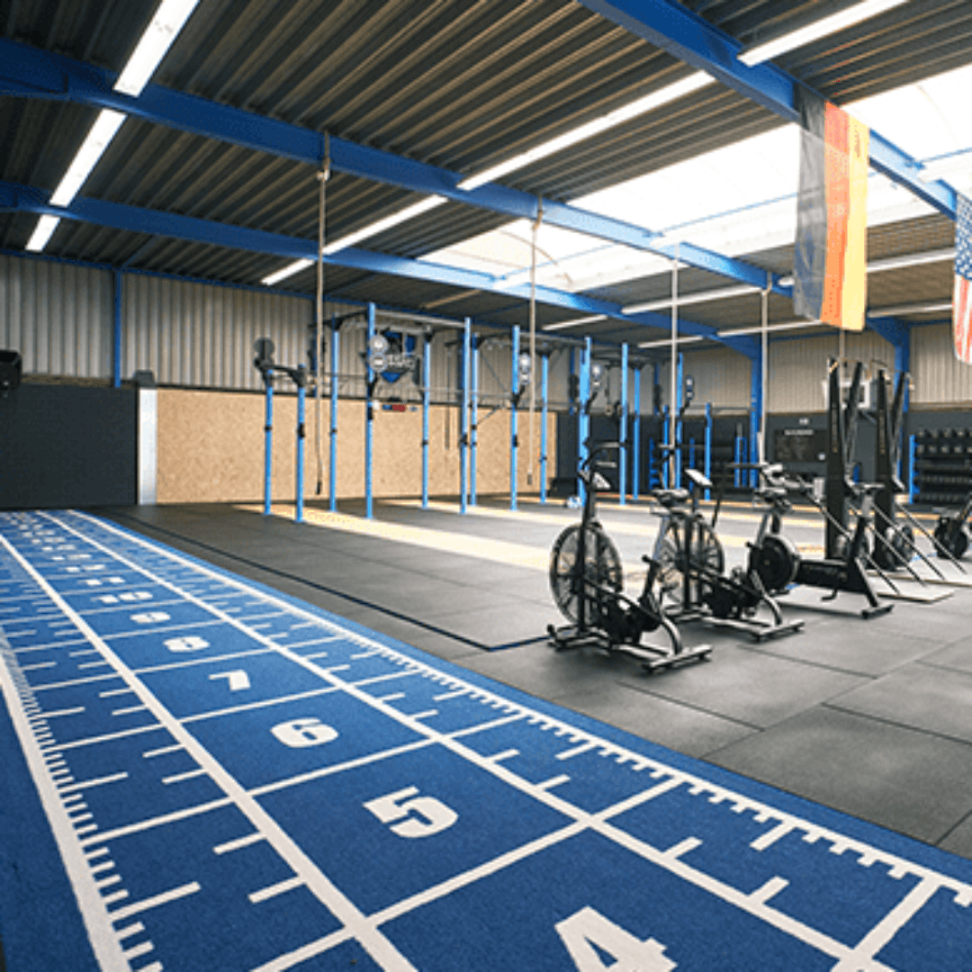 Sprung Premium Sprint Track with Full Markings (1.33m Wide) sprint track GymFloors