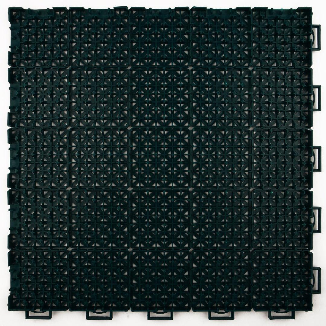 Tennis Court System (Singles) | Includes Court Markings Sprung Gym Flooring Dark Green