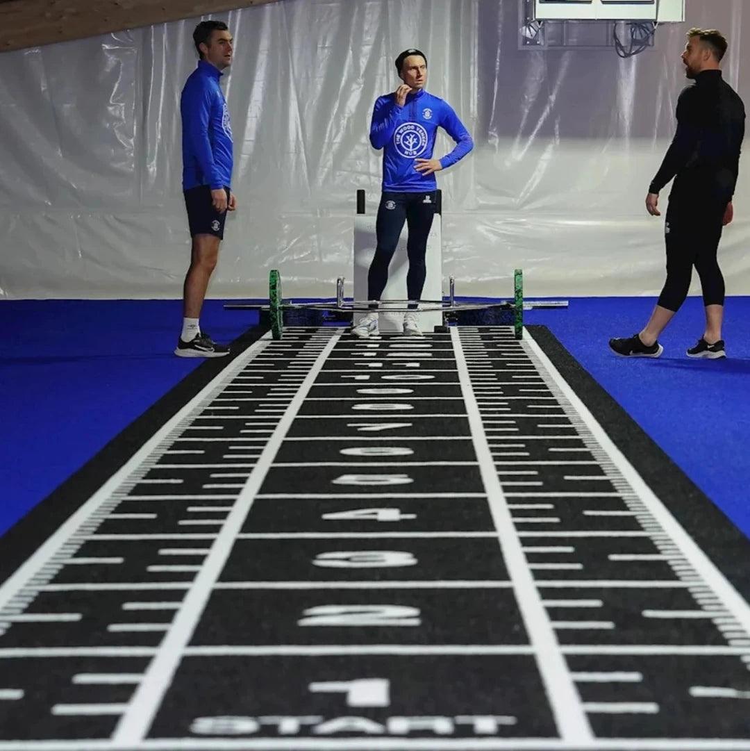 Sprung Premium Sprint Track with Full Markings (1.33m Wide) sprint track GymFloors