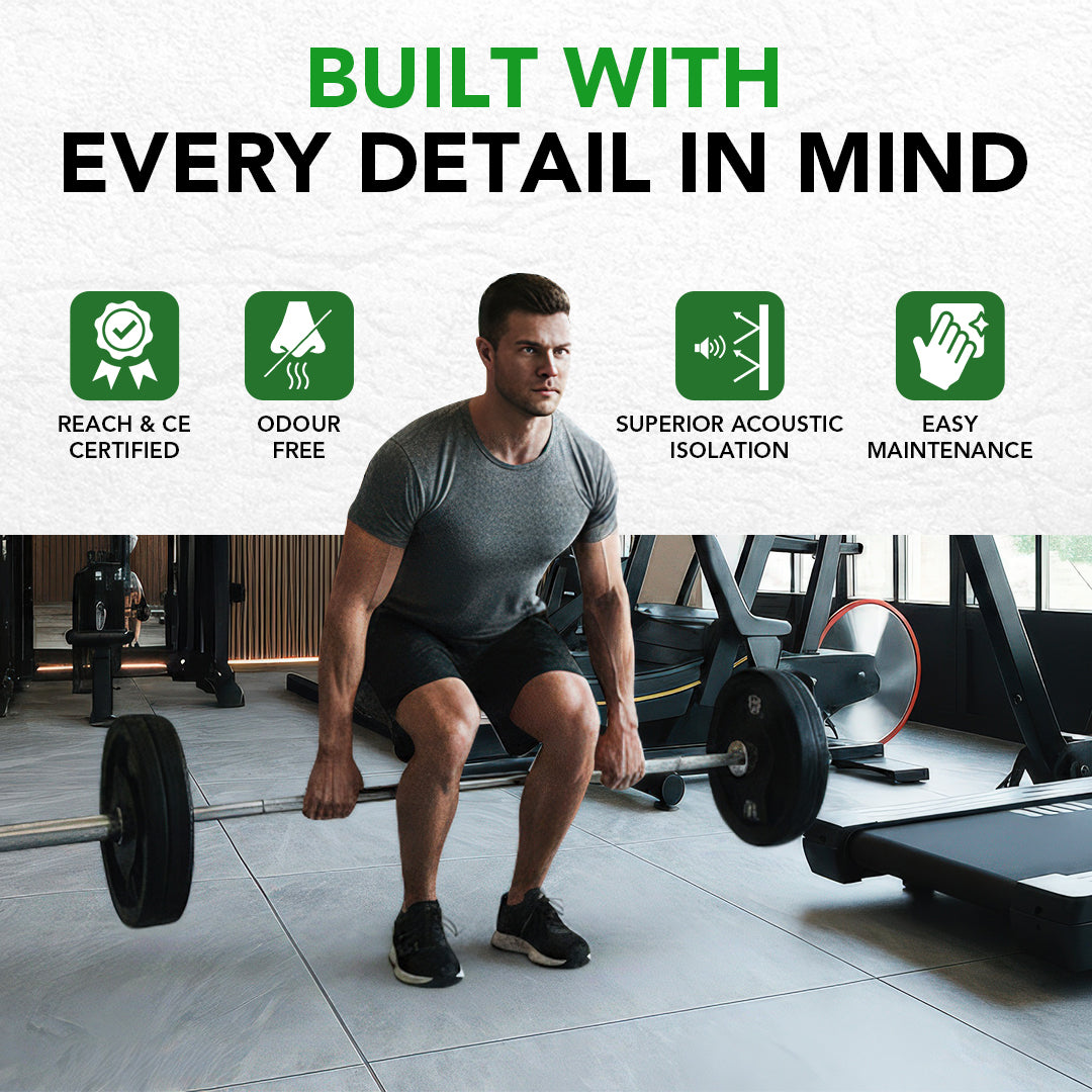 Sprung Konnecta Marble Effect Premium Gym Flooring Mats - 20mm