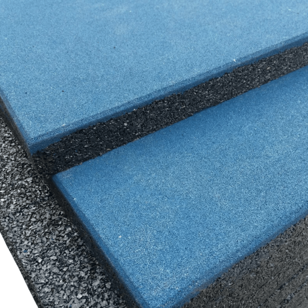 20mm Sprung PRO Blue Coloured Gym Tiles