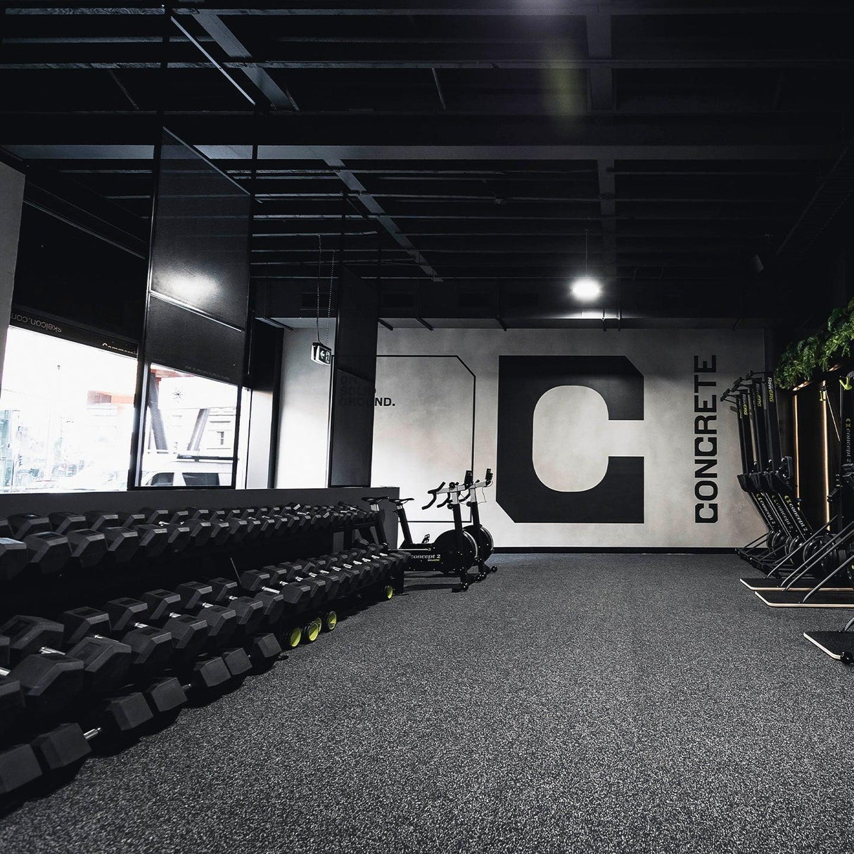 Sprung Fleckz Gym Rubber Matting Roll - Various Colours | Thicknesses - 1.25m Width GYM FLOORING Sprung Gym Flooring