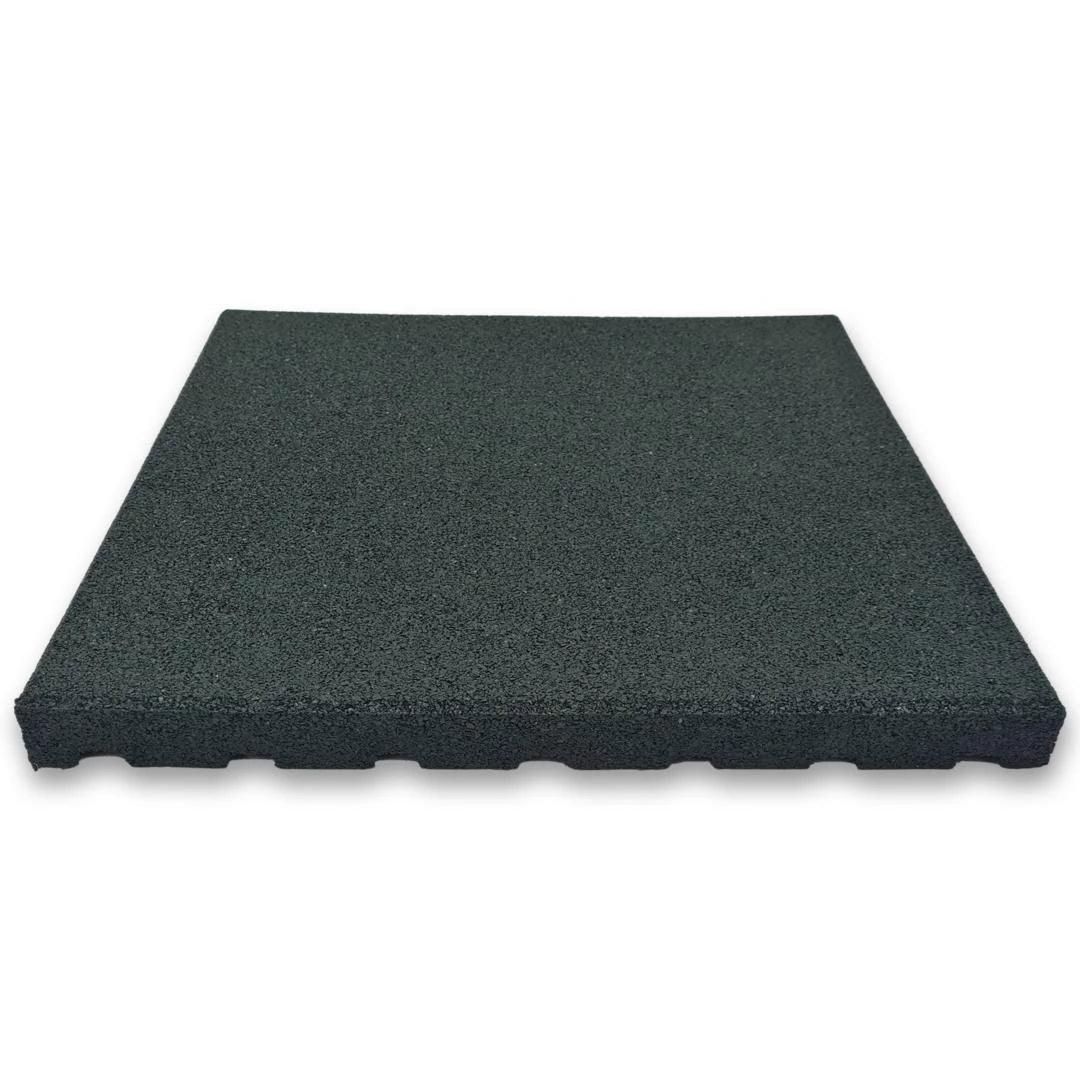 Safety Rubber Tiles - 30mm Playground Tiles Sprung Gym Flooring Green