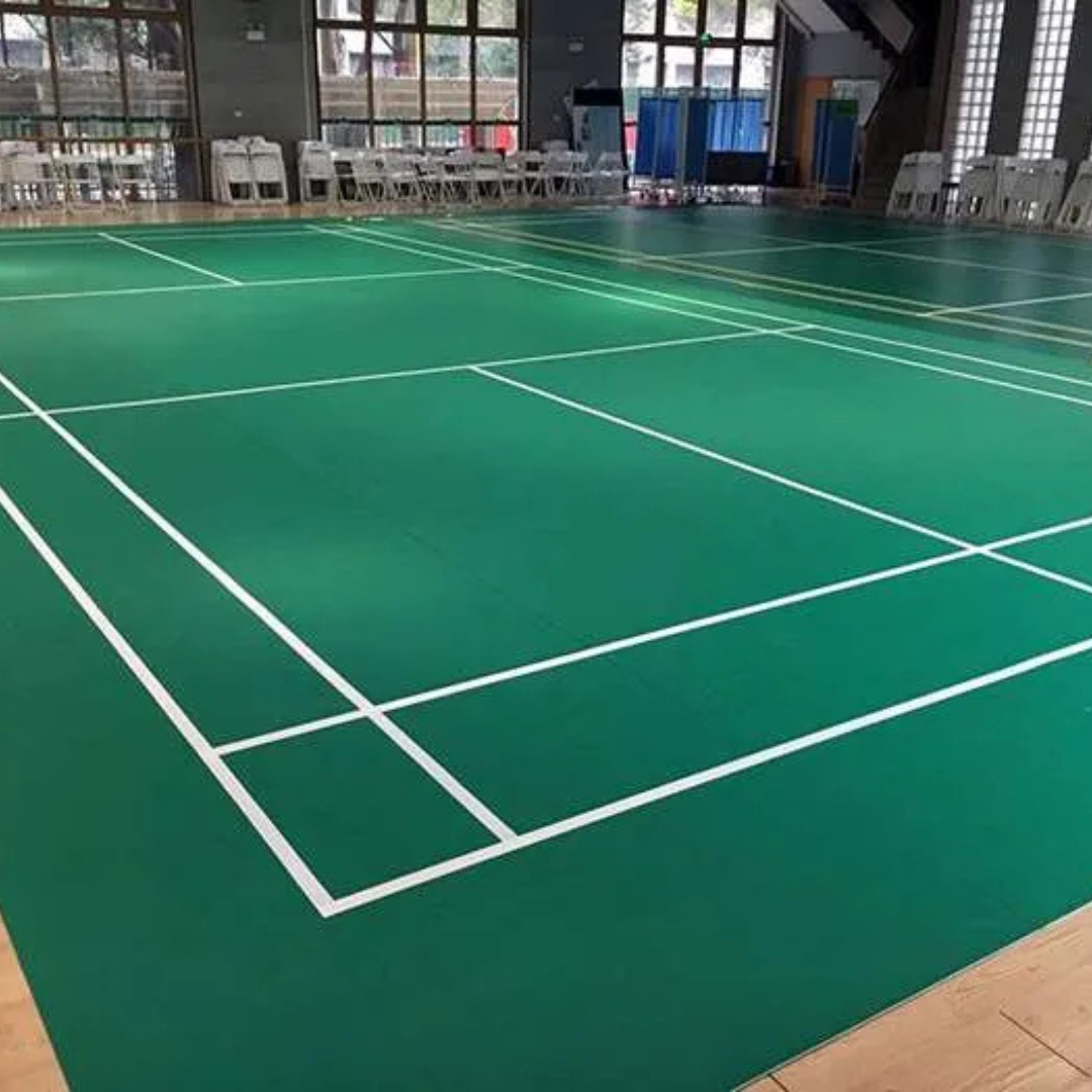 Indoor Rollout Vinyl Pickleball Court (Installation Accessories Included) 9m x 18m